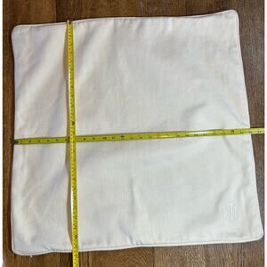 Lauren Ralph Lauren Home Monogram Ivory Cotton Pillow Cover 26” x 26” NWOT